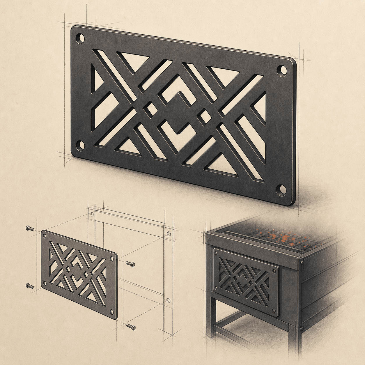 Add photos and send concept illustration